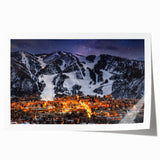 Rolled print of Aspen, Colorado scenery in autumn colors, ideal for art wall dining room.