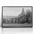 Large abstract wall art depicting Denver skyline in muted gray and blue tones on framed acrylic.