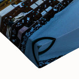 Black and white landscape art painting of Connecticut scenery on large stretched canvas, ideal for bedroom wall decor.