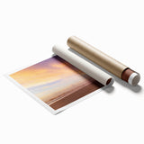 Extra large rolled print of a floral art scene in pastel shades, suitable for classy bathroom or large living room decor.