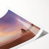 Extra large rolled print featuring line art flowers in muted earth tones, ideal for large living room wall art.