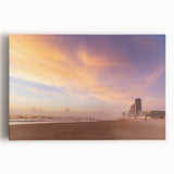 Black and white photograph of Daytona scenery on large stretched canvas, suitable for kitchen wall art.