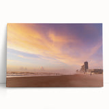 Black and white stretched canvas of Daytona scenery, suitable as large kitchen wall art or bedroom decor.