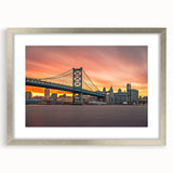 Textured abstract art print of a Delaware landscape in muted earth tones, framed in silver, ideal for bedroom wall decor.