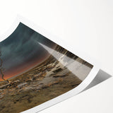 Extra large wall art featuring line art flowers in soft pastel hues on a rolled canvas, ideal for large living room decor.