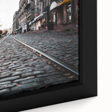 Textured black wall art depicting a colorful Savannah, USA scenery on extra large framed canvas, ideal for living room decor.