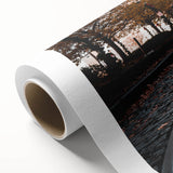 Art Deco poster of Savannah scenery in pastel shades on rolled canvas, ideal for nursery wall art.