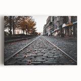 Black and white photo of Savannah, Georgia on stretched canvas, suited for kitchen wall art.