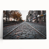 Black and white stretched canvas of Savannah, Georgia scenery, suitable as kitchen wall art or for bedroom ambiance.