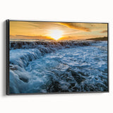 Black and white framed canvas of Kauai landscape, ideal for bedroom wall art in vintage poster style.