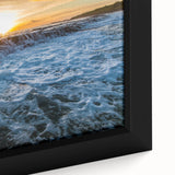 Extra large framed canvas of a textured Hawaiian landscape in vibrant colors, ideal for living room decor.