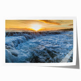 Extra large rolled print of Kauai, Hawaii scenery with vibrant green and blue tones, ideal for art wall dining room.