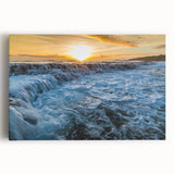 Black and white photograph of Kauai landscape on stretched canvas, suitable for kitchen wall art.