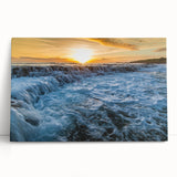 Black and white photo of Kauai scenery on stretched canvas, ideal for kitchen wall art.