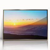 Framed acrylic print of a serene Maui landscape in soft pastel hues, ideal for modern art wall decor.