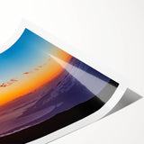 Extra large rolled print of line art flowers in soft pastel shades, ideal for large living room wall art.