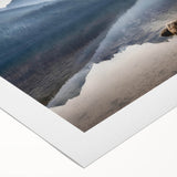 Art deco poster of Idaho scenery in muted earth tones on rolled canvas, suitable for dining room wall art.