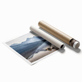 Rolled print of Idaho scenery with vibrant green and blue tones, suitable for large living room wall art.