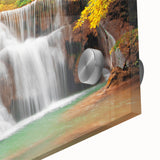 Mid-century modernist abstract design in earthy tones on acrylic glass, suitable as dining room art.