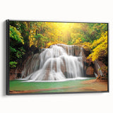 Black and white framed canvas of a vintage Kentucky landscape, ideal for bedroom wall decor.