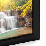 Extra large framed canvas featuring a textured depiction of Kentucky scenery in vibrant colors, ideal for living room decor.