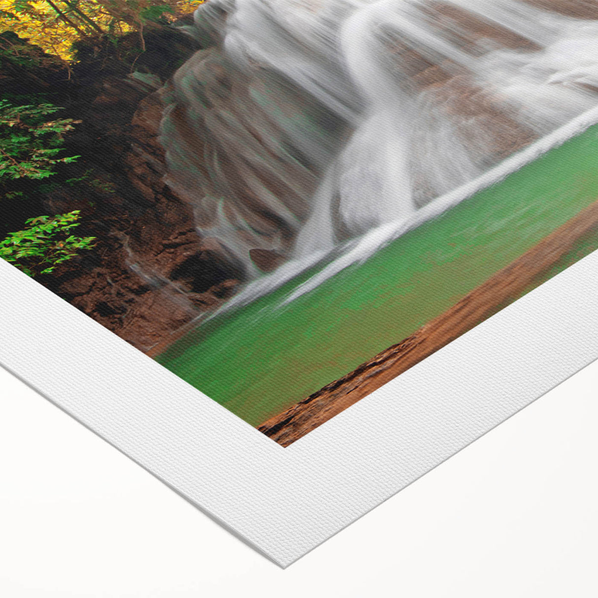 Art deco poster depicting a vibrant Kentucky landscape on rolled canvas, ideal for dining room wall art.