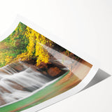 Extra large wall art featuring line art flowers in muted earth tones on a rolled canvas, ideal for large living room decor.