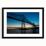 Colorful abstract art print of a Louisiana landscape, featuring vibrant blue and green hues on a large framed canvas.