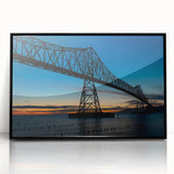 Large abstract wall art featuring a Louisiana landscape in muted earth tones on a framed acrylic.