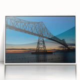 Art deco poster of Louisiana scenery in muted pastel shades, framed acrylic, ideal for nursery wall art.