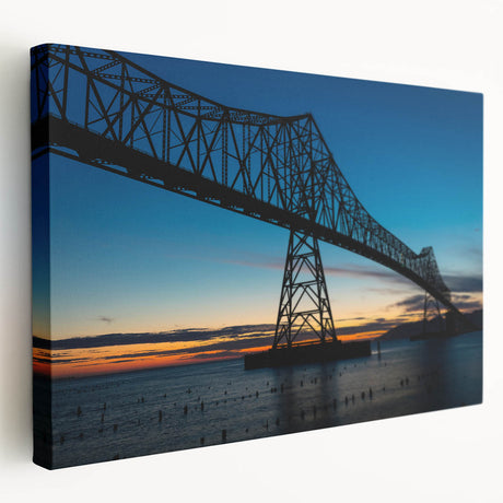 Landscape painting of the Louisiana bayou on stretched canvas, featuring muted green and blue tones.