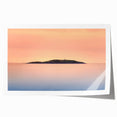 Scenic Maine coastline depicted in soft pastel shades on an extra-large rolled canvas, ideal for dining room wall art.