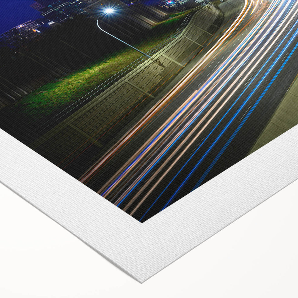 Art deco poster of Minneapolis skyline in muted gray and blue tones on rolled canvas, suitable for dining room wall art.