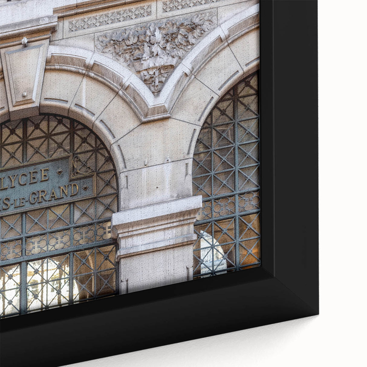 Textured black wall art depicting the St.