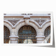 Rolled print of St. Louis skyline featuring muted earth tones, ideal for art wall dining room decor.