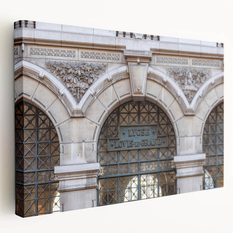 Stretched canvas depicting the St. Louis skyline in muted evening colors, ideal for kitchen wall art.