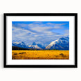 Extra large abstract art print of a colorful Montana landscape on textured canvas, ideal for living room decor.
