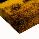 Black and white landscape art painting of Montana scenery on large stretched canvas, suitable for bedroom wall art.