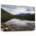 Acrylic print of a New Hampshire landscape in muted earth tones, suitable for bedroom or dining room decor.