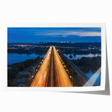 Extra large rolled print of New Jersey scenery with muted green and blue tones, ideal for art wall dining room.