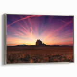 Landscape art painting of New Mexico scenery on framed canvas.