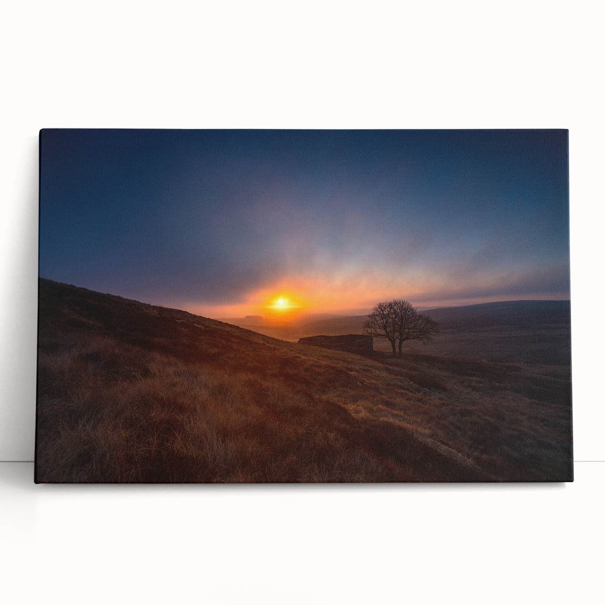 Black and white stretched canvas of Charlotte skyline, ideal for kitchen wall art or bedroom ambiance.