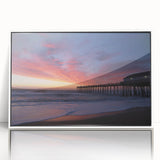 Acrylic print of the Outer Banks featuring soft pastel shades, ideal for modern nursery wall art.