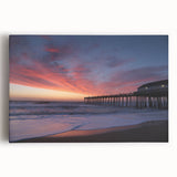 Black and white photo of Outer Banks, North Carolina on stretched canvas, suitable as large kitchen wall art.