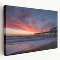 Outer Banks, North Carolina scenery on stretched canvas, featuring serene blue and green tones, ideal for kitchen wall art.