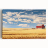 Black and white stretched canvas of North Dakota scenery, ideal for kitchen wall art.