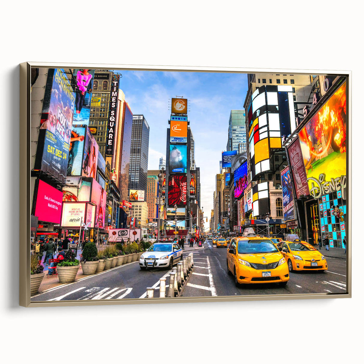 Framed canvas featuring a vintage-style Manhattan landscape in black, ideal for bedroom wall art.