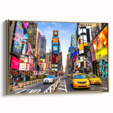 Framed canvas featuring a vintage-style Manhattan landscape in black, ideal for bedroom wall art.