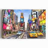 Black and white large art print of Manhattan skyline on stretched canvas, ideal for kitchen wall art.