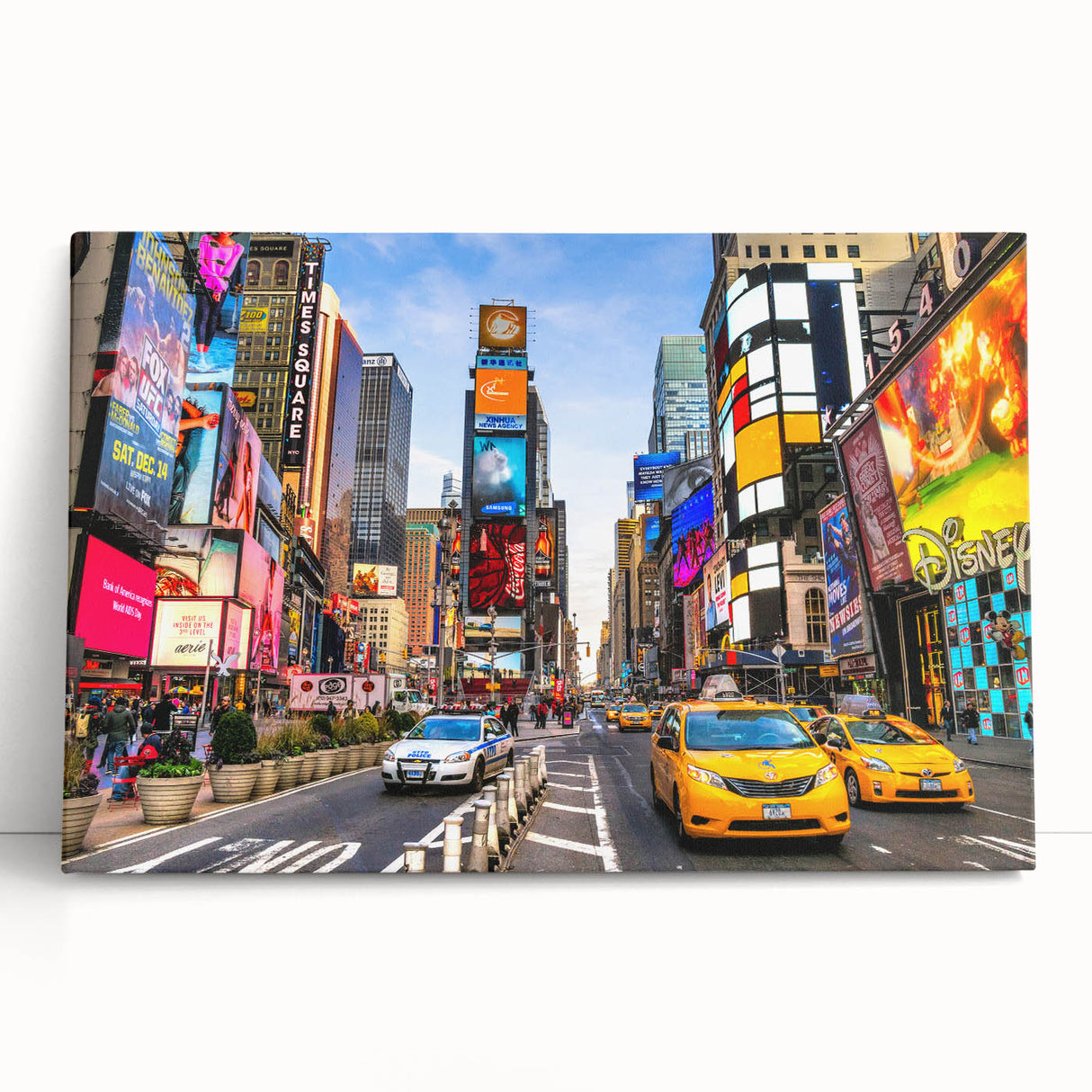 Black and white large art of Manhattan skyline on stretched canvas, ideal for kitchen wall art or bedroom decor.
